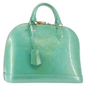LOUIS VUITTON Monogram Vernis Alma PM Bag Tyu Luco Words M91694 LV Auth 144106